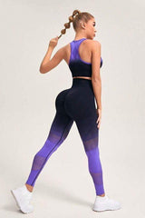 Gradient seamless yoga set