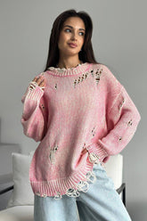 Loose Casual Hollow Knitted Sweater Outerwear