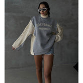 Letter print lazy style sweatshirt