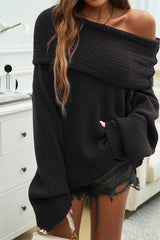 Loose Pullover Long Sleeved Sweater