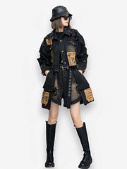 Trendy and cool distressed ripped denim jacket