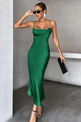 Long Skirt Suspender Dress