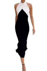 Black and white Long Dress