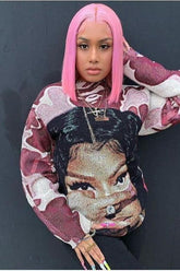 Street Style print casual T-Shirt