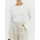 Long Sleeve Round Neck Knitted Sweater