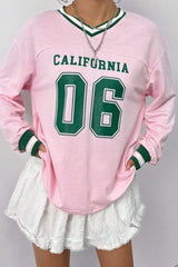 loose long-sleeved T-shirt