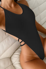 Solid Color One-piece sexy Swimsuit