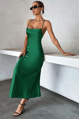 Long Skirt Suspender Dress