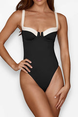 Elegant black & white swimsuit