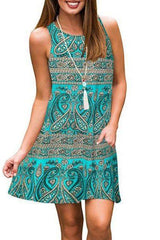 summer long vest causal dress