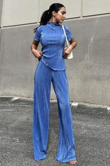 Slim T-shirt pant suit
