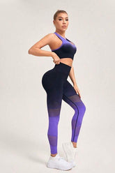 Gradient seamless yoga set