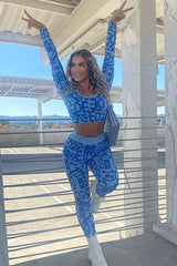 Hip-Lifting Leggings Two-Piece Suit