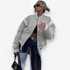loose baseball jacket
