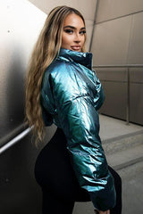 motorcycle style zipper lapel jacket