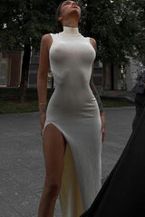 Mid-length open leg Dress