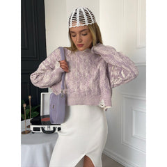 Loose Casual Knitted Pullover Sweater