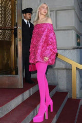 heavy beaded jacquard loose dress