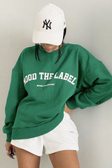 Loose printed Casual Hoodie