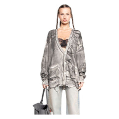 Tie-dyed Distressed Woolen sweater