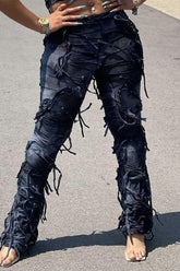 Tie-Dye Tassel Beggar American Pants