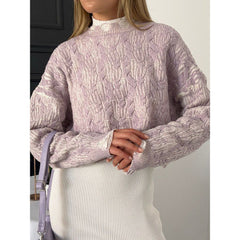 Loose Casual Knitted Pullover Sweater