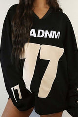 Casual Oversized Jersey Pullover Sweater