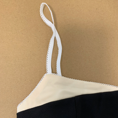 Black And White Two-Tone Top