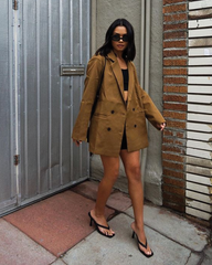 Black Thong Strap High Heels