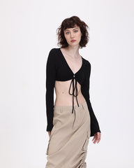 Trinity Cropped Tie Top