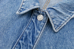 Light Blue Loose Denim Jacket