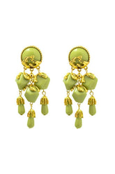 Beaded Fringe Drop Earrings
