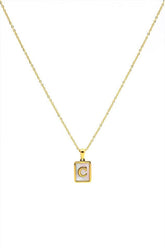 C Pendant Necklace