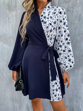 Casual A-Line Patchwork Dress