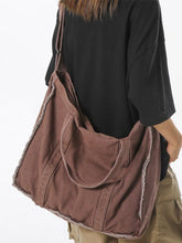 Canvas Burr Large Capacity Crossbody Bag