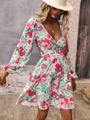 Vacation A-Line Backless V-Neck Dress