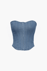 Denim Corset Top