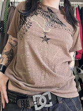 Vintage PrintOversized Short Sleeve Tee