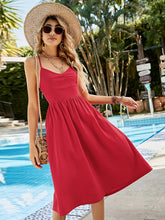 Vacation High Waisted Backless Dress