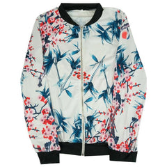 Floral-Patterned Lightweight Jacket