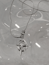 Galactic Crescent Star Charm Necklace