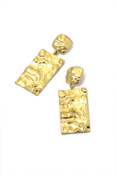 Hammered Geometric Earrings