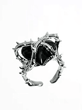 Heart Decor Cuff Ring