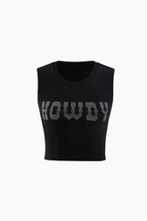 Howdy Embellished Tank Top