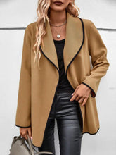 Elegant Long Sleeve Loose Woolen Jacket