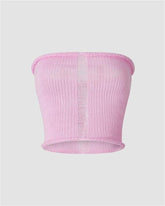 Pinky Love Crochet Tube Top