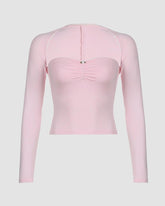 Cloudsprint Tube Top with Cropped Cardigan