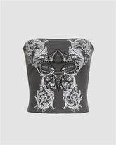 Fantastic Pattern Grunge Tube Top