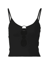 O Ring Cutout Crop Cami Top