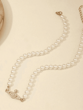 Planet Detail Faux Pearl Necklace